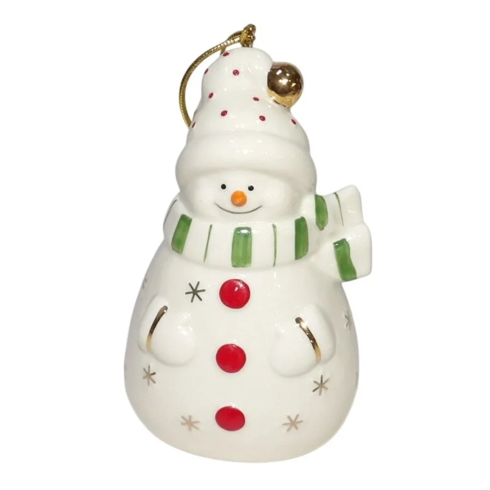 Lenox Seasons Greetings Recordable Snowman Ornament